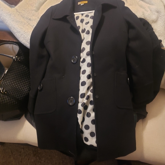 Anthropologie Tulle Single Breasted wool Blen coat - Picture 4 of 6